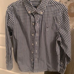 Boys, size 5, Vineyard Vine button down gingham shirt